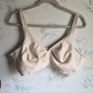 Cacique Beige Cotton Unlined No Wire Bra 44C